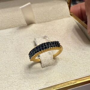 Elegant Frida Rothman 925 core 14 K plated rhodium matte finish